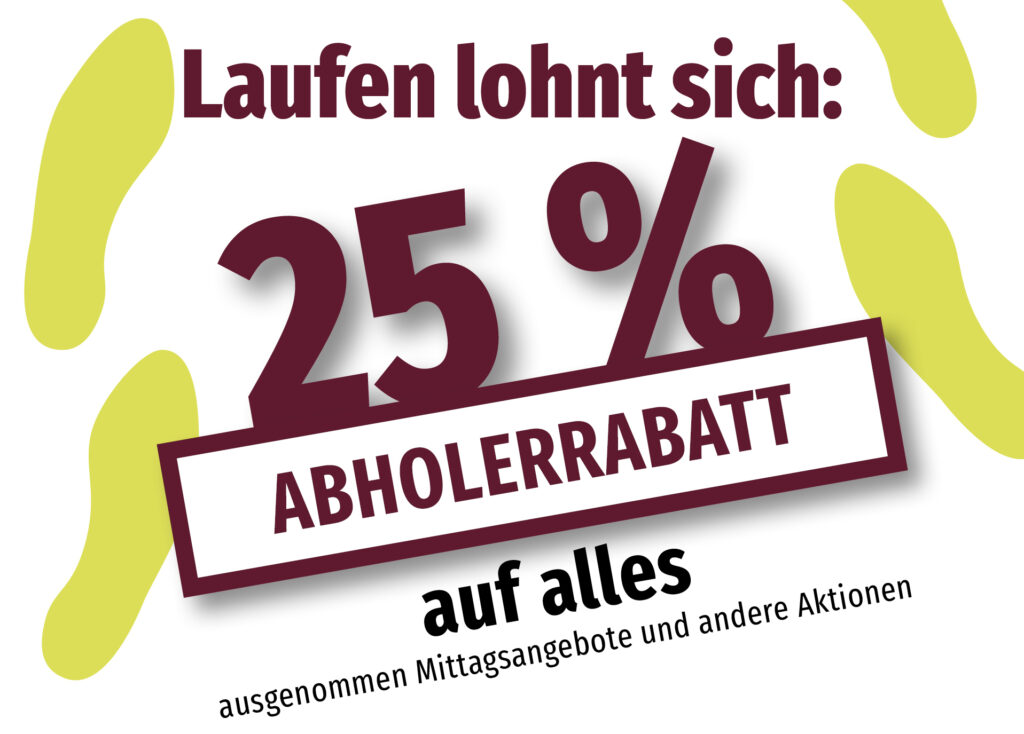 Störer 25% Abholerrabatt auf alles aMuaA