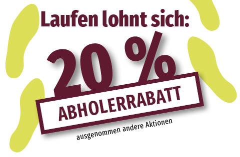 Abholerrabatt 20% ausgenommen andere Aktionen