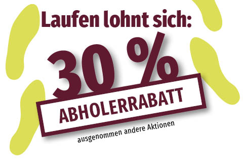 Abholerrabatt 30% ausgenommen andere Aktionen