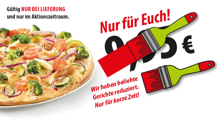 MUNDFEIN Aktion "Streichpreise" - beliebte Gerichte zum reduzierten Preis.
