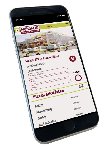 Handy mit MUNDFEIN App